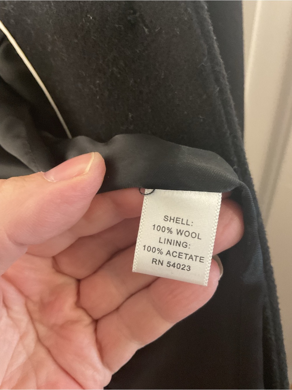 Banana Republic Petite S 100% Wool Black Tailored Long Coat Classic - Picture 8 of 11